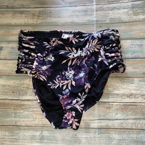 NWT Ambrielle Purple High Waist Bikini Bottoms